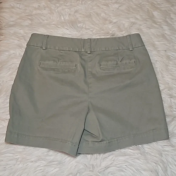 LOFT Riviera Green Shorts – Size 8, Pockets, Belt Loops - Picture 4 of 6